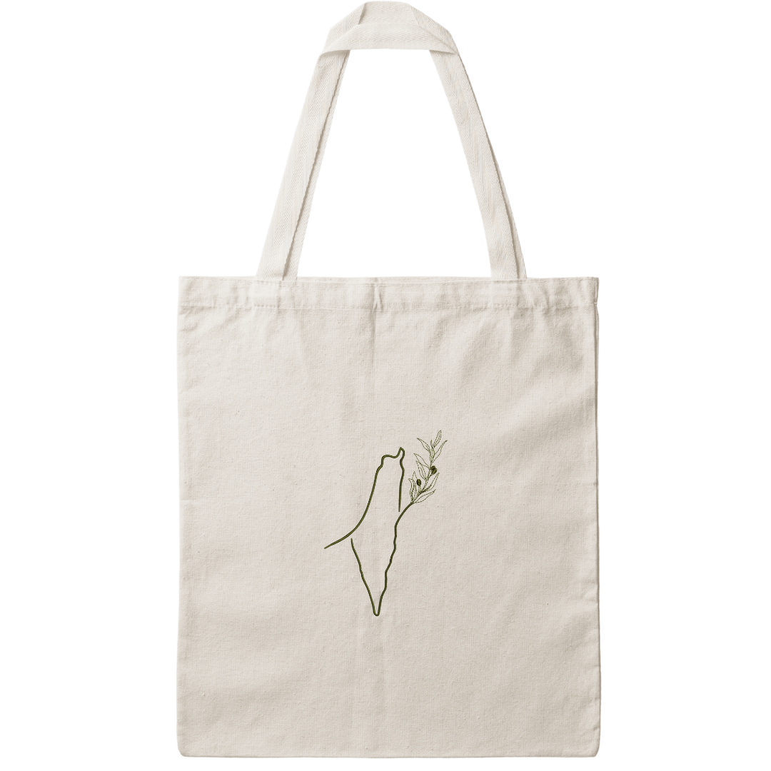 Peace in our Roots - Embroidered Zip Tote Bag